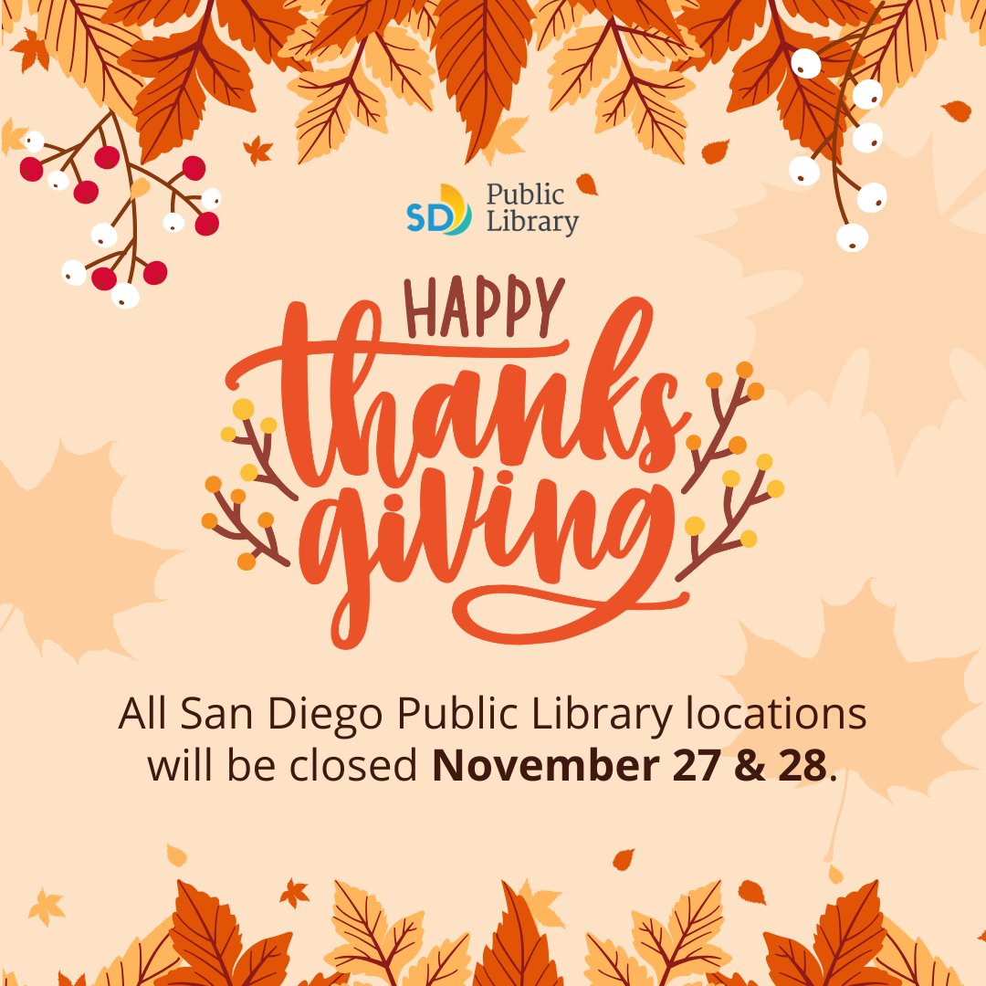 San Diego Public Library tweet media