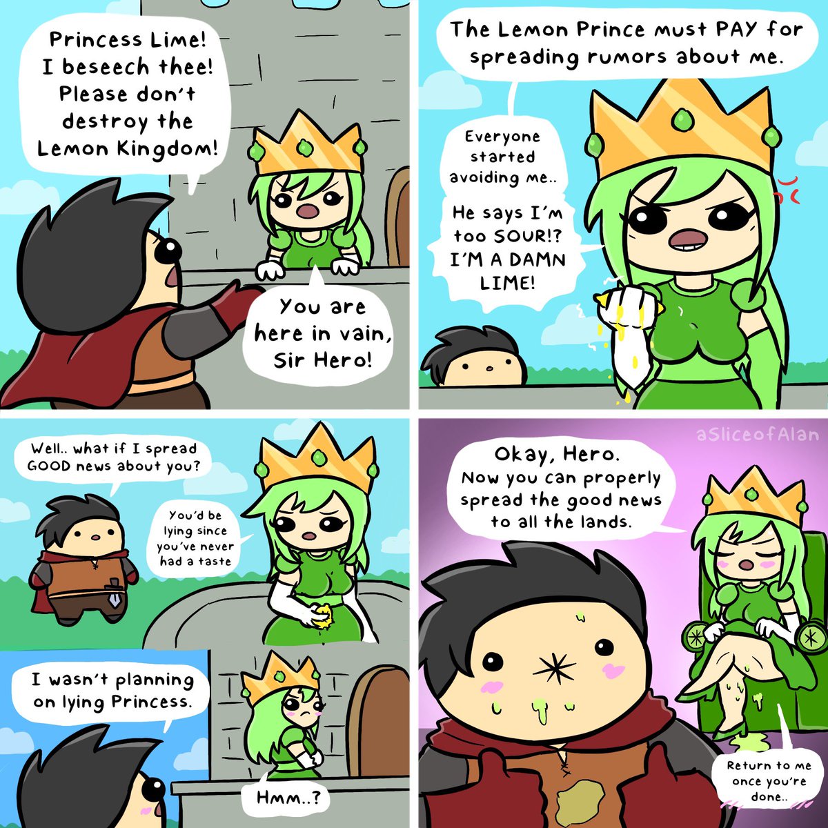 Lime Princess (Bonus Panel: aSliceofAlan.com)