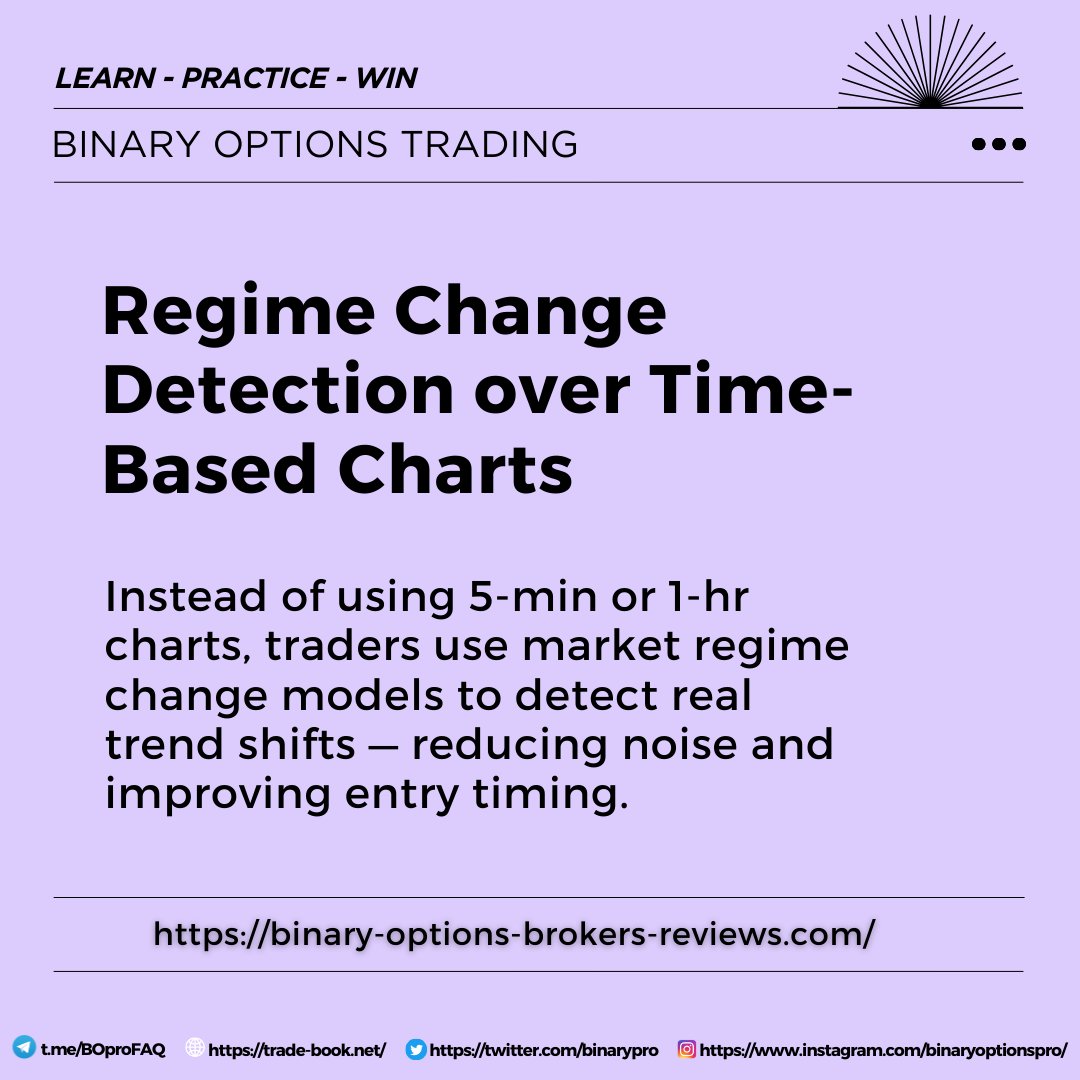 BinaryPro's tweet image. Regime Change Detection; the secret behind why smart traders stay ahead of the market instead of chasing it.

Markets don’t move in a straight line; they shift between different regimes: trending, ranging, volatile, or calm. These transitions shape how prices behave and how…