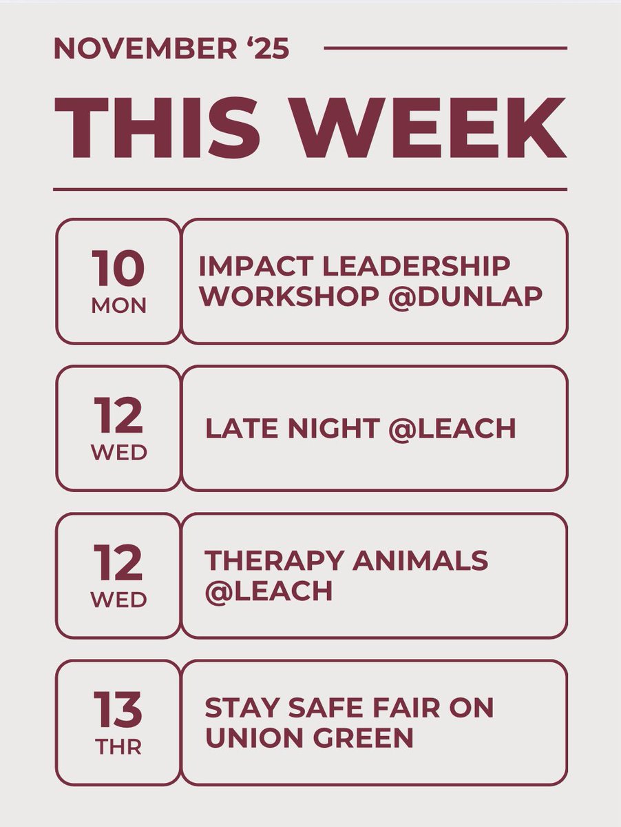 Plantthespearfs's tweet image. Check out what’s happening this week on campus 🍢 #plantthespear #fsu #involvement
