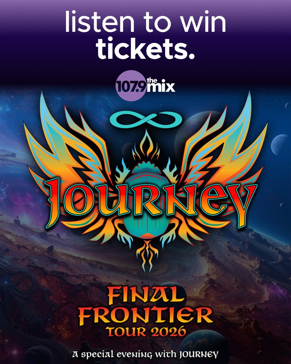 ICMYI: Journey is coming to Gainbridge Fieldhouse on March 17th and we have your chance at tickets! Listen all week with Ryan at 7:20a and Greg at 4:20p to win!

🎟️: bit.ly/4nLcysM
🔊: bit.ly/43IcCCu