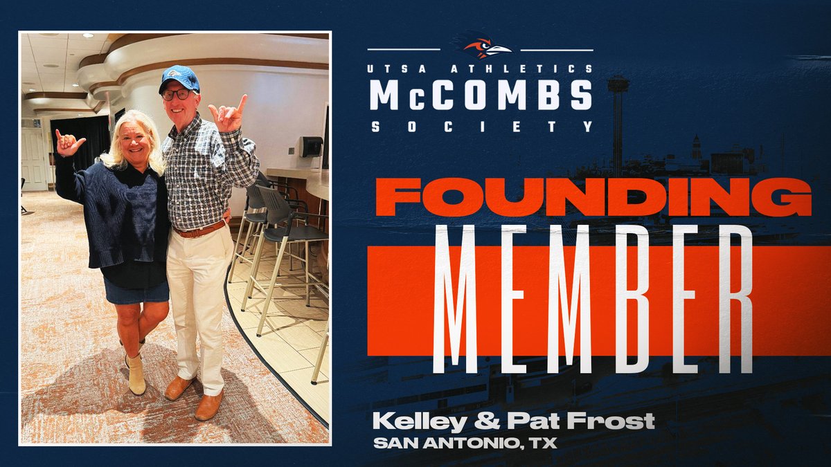 UTSARAF's tweet image. Today we honor Kelley ’96 &amp;amp; Pat Frost!🌟

As leaders in the Rotary Club &amp;amp; Roadrunner Foundation, they are true champions of our community.

Their leadership gifts have supported key capital projects &amp;amp; continue moving UTSA forward.

We are grateful for their amazing commitment💙🧡
