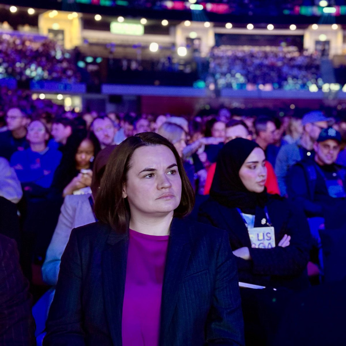 Tsihanouskaya's tweet image. I’m in 🇵🇹 for #WebSummit to support brilliant Belarusian IT specialists who create great products &amp;amp; make our world a better place. Thousands of them supported democratic change in Belarus &amp;amp; were forced to flee. For the 1st time, Web Summit will host a Belarusian Pavilion. 🤍❤️🤍