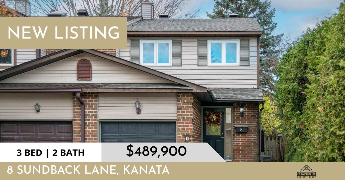 📍 New Listing 📍 Take a look at this fantastic new property that just hit the market located at 8 Sundback Lane in Kanata. Reach out here or at (613) 265-9300 for more information!

Listed by David Armstrong

Ian Soucy
Keystone Pr... homeforsale.at/8_SUNDBACK_LAN…