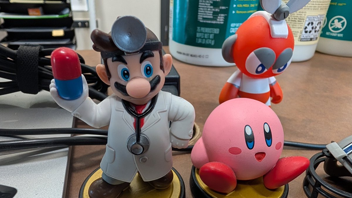 Even my work desk is nerdy.