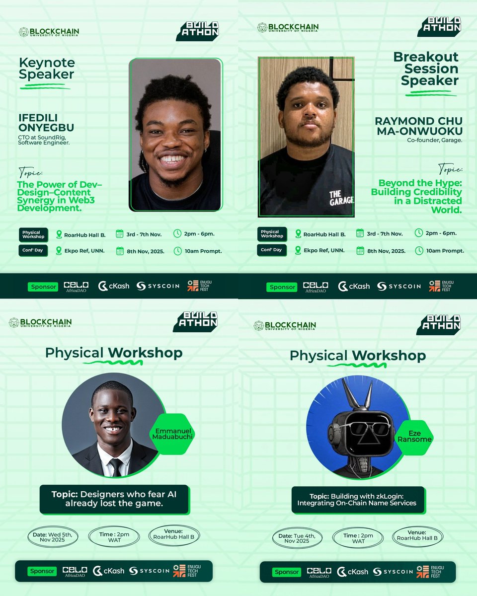 TheEmma101's tweet image. Super excited to have been part of the designers for the just concluded Blockchain UNN event.

It was a great opportunity to offer my graphic design skills as a service for the growth and visibility of the Web3 community on campus.

Check out other designs in the comments below.
