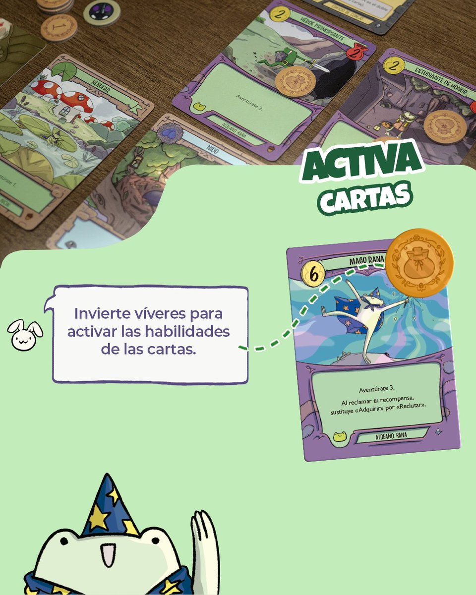 MalditoGamesES's tweet image. ¡Esta semana llega Una Aventura Salvaje!✨
Prepárate para un juego de cartas donde tu motor se construye… y se desmonta solo!🔥
🐾 En Una Aventura Salvaje cada carta tiene una vida útil limitada. Nada de motores eternos.💰
¿Listos para domar el caos? 🐰🐸