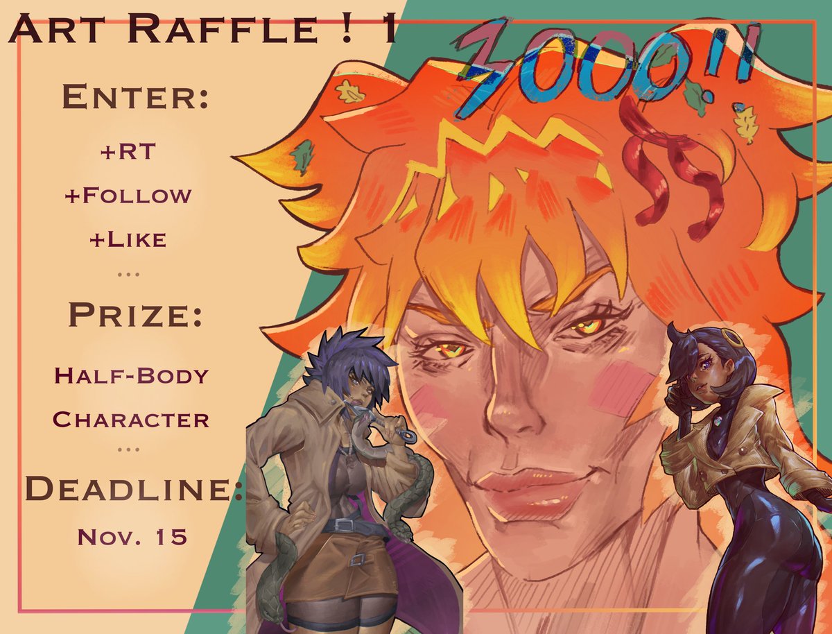 Naroodles_'s tweet image. Hello y’all, for 3k I’ll be hosting my first art raffle so hopefully I do this right. This will go for your own OC or a character you’d like me to draw. Thank you for all the support and good luck ! (Note: this won’t work like a commission, just gonna draw the character)