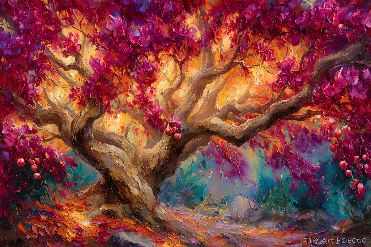 TheArtEclectic's tweet image. Orchard of Fire

#TheArtEclectic #ImpastoDelights #TreeArt #NaturePainting