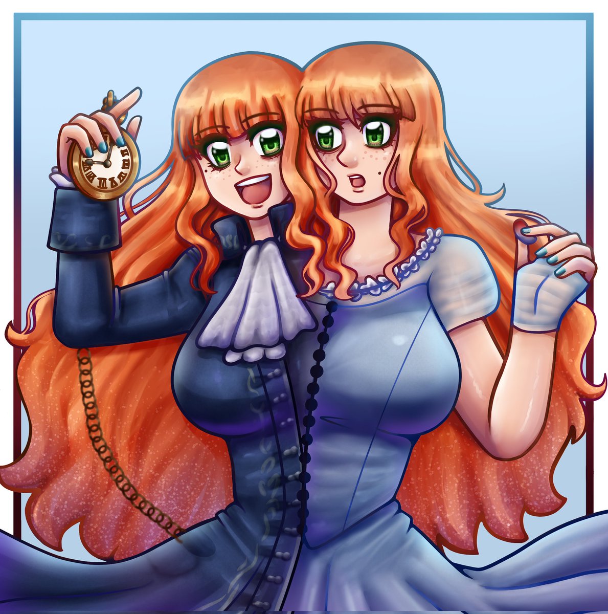 A new OC I adopted from <a href="/IamEddWar/">New Vex Guy</a> I named Rose (Thier Right Side) and Crystal (Thier Left Side) in their Halloween Costume of thw White Rabbit and Alice.
🎨 done by <a href="/_hodgis_/">Hodgis (Comms Open)</a>