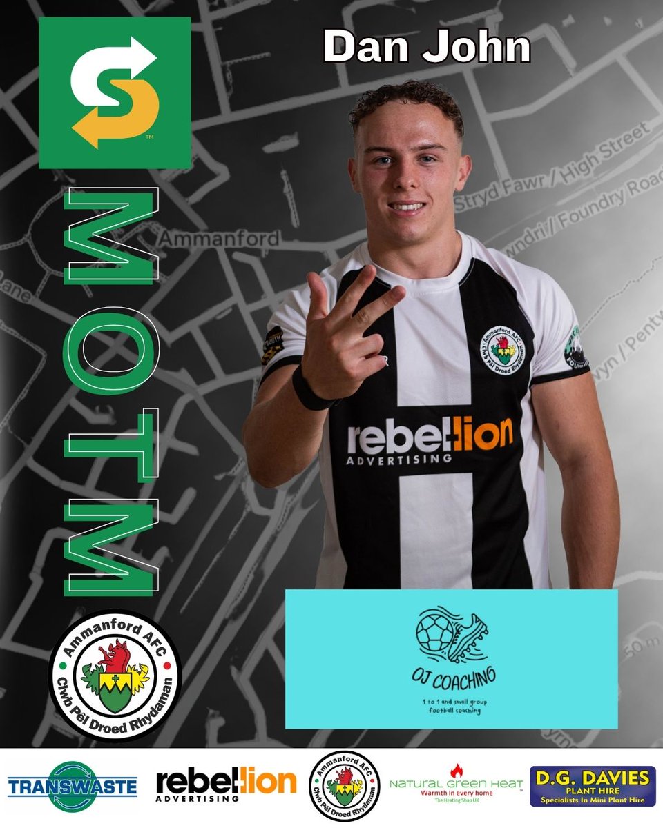 🌟🌟🌟

Are we surprised? After a trio of goals on Friday night, <a href="/danjxhn/">Dan John</a> is your <a href="/SUBWAY/">Subway®</a> Ammanford MOTM!

Congratulations, Dan! 🖤🤍

Dan is kindly sponsored by <a href="/0JCoaching/">OJ Coaching</a>  <a href="/owainjones39/">Owain Jones</a> Coaching 🤝

#TheTownAsOne #EinTref