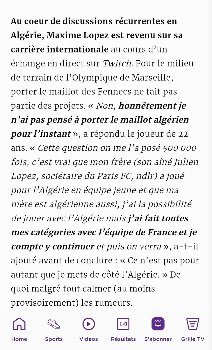 Maxim Lopez 5 année en arrière 

Si lui il fait une coupe du monde avec nous , ça serait très très grave