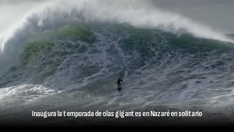 A Sebastian Steudtner no le priva de meterse en el agua en Praia do Norte ni el viento. Al alemán le pudieron las ganas de surf XXL y se dio un festín. 
✍️ Marc Fontrodona 

🔗 mrf.lu/1pZC