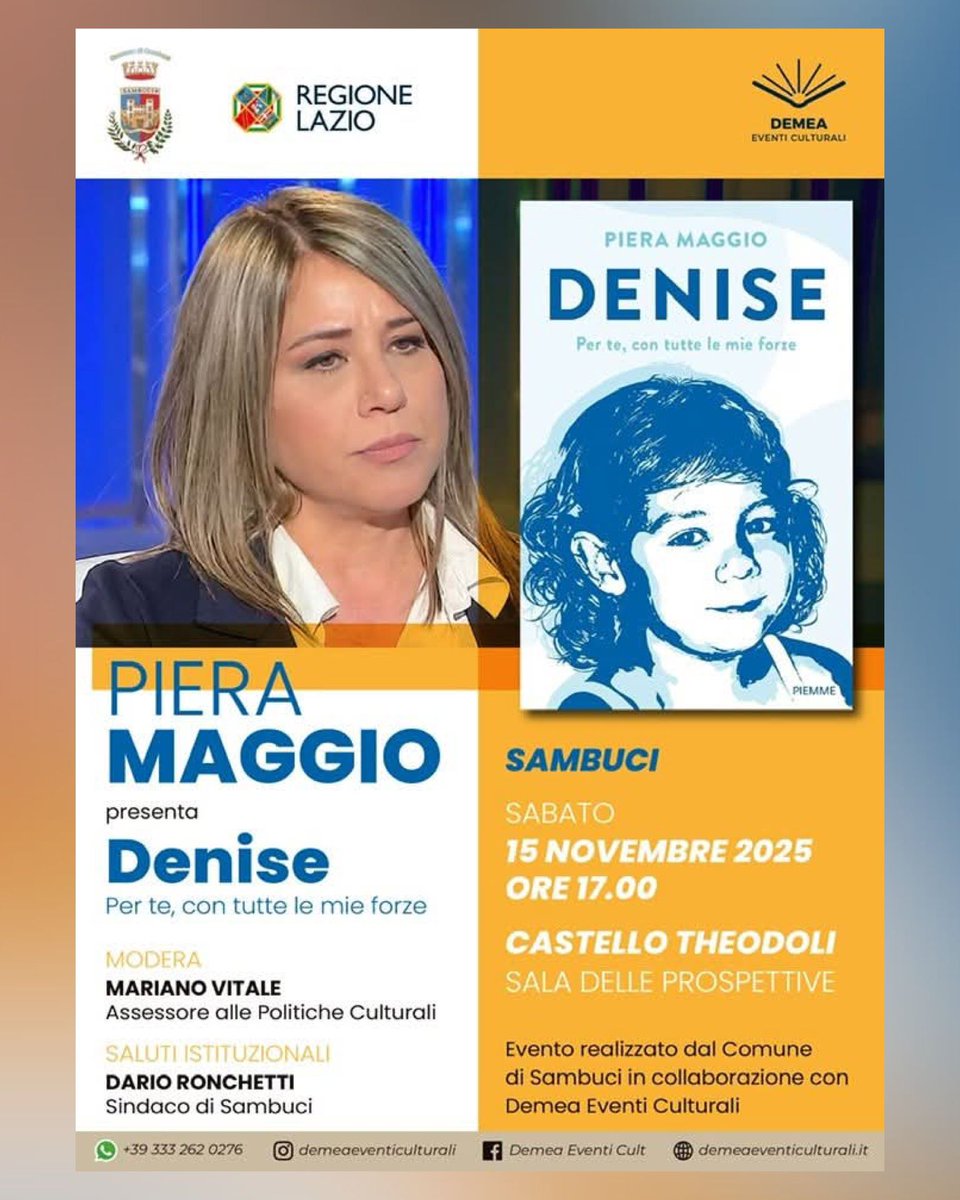 MissingDeniseMp's tweet photo. 👉 15 novembre a Sambuci. #Lazio. ❣️
💚 https://t.co/Unzk1MpZrK
#MissingDenise #CerchiamoDenise #Libro #Sambuci #Roma https://t.co/olhRGhYfhd