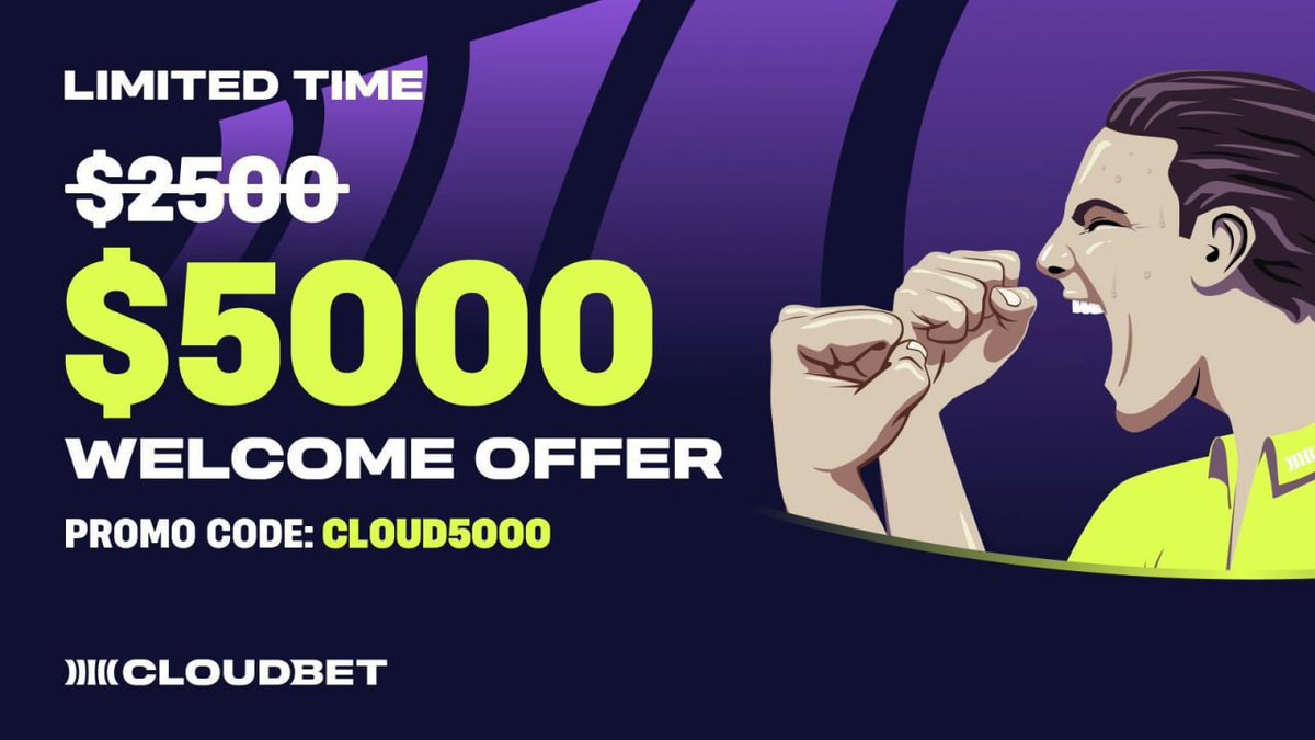 Best_man_P's tweet photo. @Cloudbet's promo is still fire, use CLOUD5000 to unlock $5000 bonus, daily cash drops, and 10% rakeback, there's limited slots left https://t.co/stjvgWWAgk