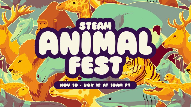 aniwispcom's tweet photo. 🐾 #Steam is hosting a zoo with discounts

The #AnimalGamesFestival is running from November 10th to 17th: #discounts, demos, decorations, and tons of fluffy content

Ends 11.17th

#AnimalGames #GamingNews #GameSale #Indie #toptrends #Animal #Games #Festival #GameDev #IndieGame https://t.co/bZlh5TZuOs