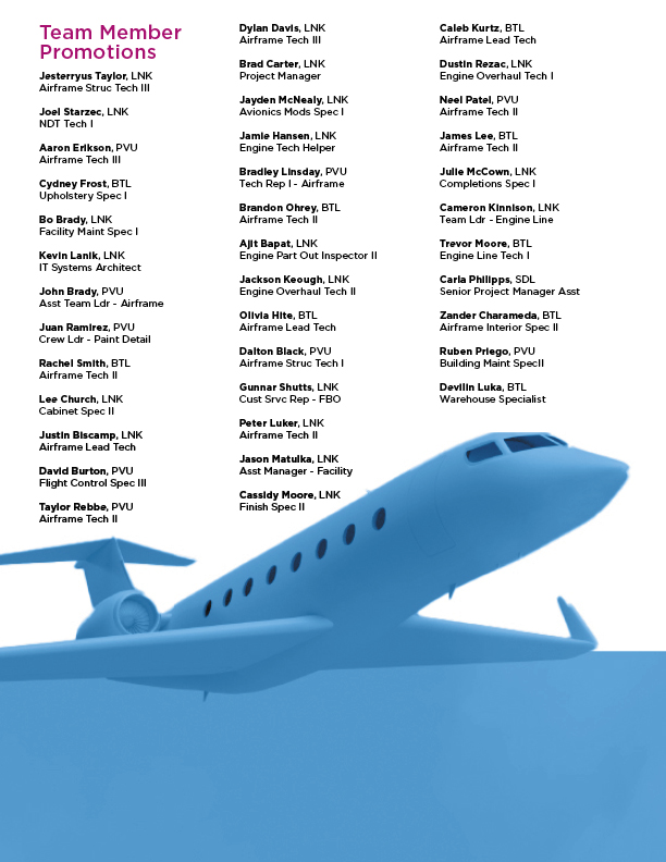 ✈️ We’re proud to recognize the dedicated Duncan Aviation team members who earned promotions this past month! 👏

#DuncanAviation