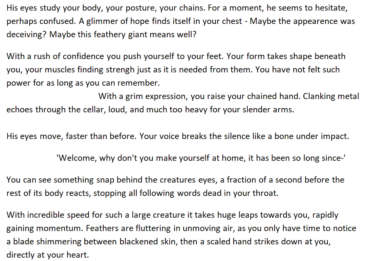 RainywoIf's tweet photo. Apparently my little story turning into something longer. Enjoy the feathery scary boy!
#poetry #poem #slaytober #SLAYTOBER2025 #thelongquiet #tlq https://t.co/Sz7jxoiopw