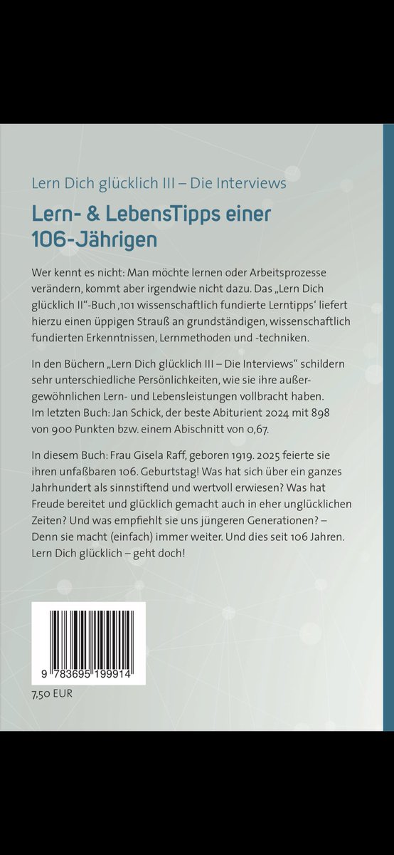 💥💥💥 NEUES #EBOOK 💥💥💥 Frau Raff, geb. 1919. 2025 feierte sie ihren unfaßbaren 106. Geburtstag! Was empfiehlt sie uns jüngeren Generationen? ⭐️⭐️⭐️⭐️⭐️-Rezension: „Frau Raffs Worte berühren und beeindrucken ein jedes Mal aufs Neue“ ⁦⁦#Lernen⁩ buchshop.bod.de/lern-und-leben…