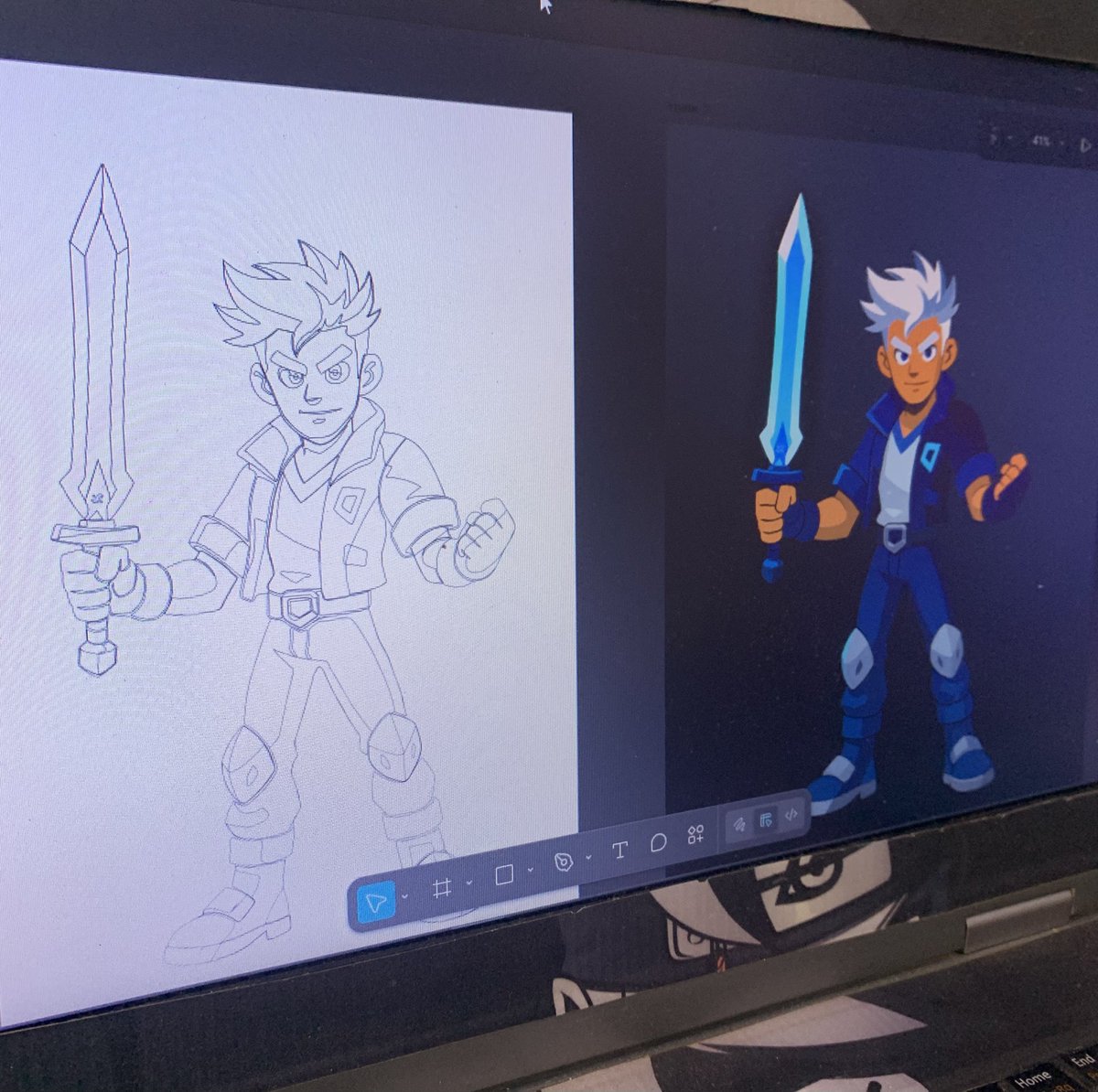 daniel_odinegun's tweet image. WIP 🚧 !!!  
Here&apos;s the main character illustration of a game design project I&apos;m currently working on.

#illustration #figma #gamedesign