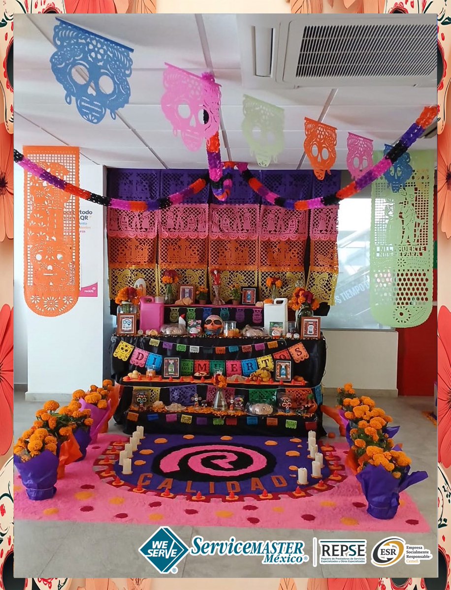 ServiceMasterM7's tweet image. “En este Día de Muertos nuestros corazones se llenan de amor y nostalgia 💖. Que el aroma del #cempasúchil guíe a nuestros queridos a casa 🌼 y su recuerdo nos ilumine siempre ✨. 

¡Feliz Día de Muertos! 💀🧡”  
.
.
#2denoviembre #ESR #servicemastermexico #DiaDeMuertos