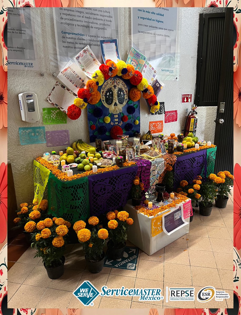 ServiceMasterM7's tweet image. “En este Día de Muertos nuestros corazones se llenan de amor y nostalgia 💖. Que el aroma del #cempasúchil guíe a nuestros queridos a casa 🌼 y su recuerdo nos ilumine siempre ✨. 

¡Feliz Día de Muertos! 💀🧡”  
.
.
#2denoviembre #ESR #servicemastermexico #DiaDeMuertos