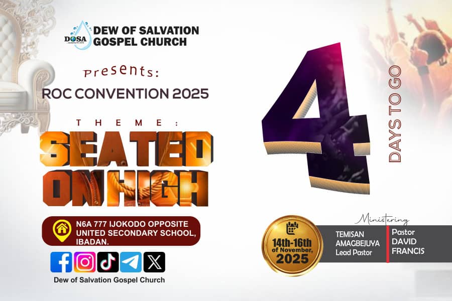 dewofsalvation's tweet photo. God is ready for you this week Friday, Saturday, and Sunday. Are you ready for Him?

Register For ROC Convention 2025 Here Now 👇👇

https://t.co/Bv9cbjR7jx

#rocconvention2025 #rocconvention #dewofsalvationgospelchurch #dosa #dosachurch https://t.co/0ke567Sn9y