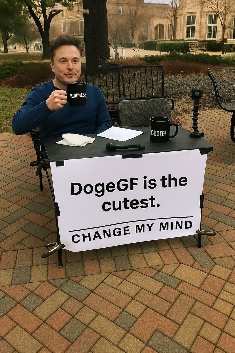 dogegftoken's tweet image. When @elonmusk, the dogefather, speaks… we don’t argue, we listen.