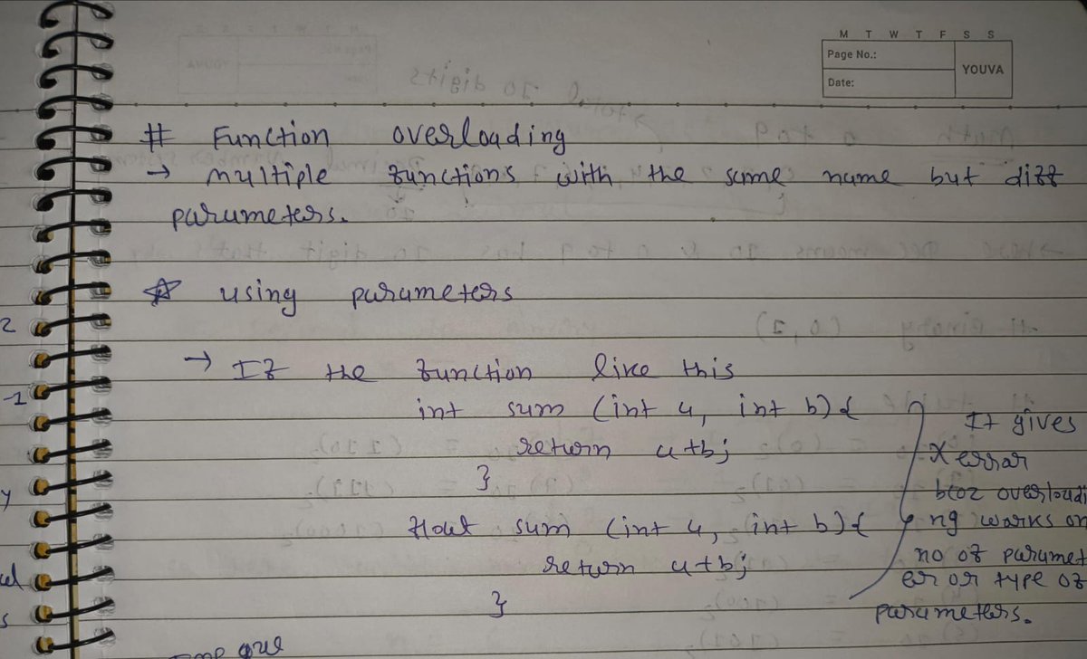 developer_boii's tweet photo. 📅Day 125/150 of #150DaysOfCode
=>Java is Call by Value
=>Inbuilt vs User-Defined Methods
=>Function Overloading
=>Solved Binary →Decimal &amp; Decimal→Binary 
✅3 Hrs of WebD
=>Defined Models for Schemas
=>Modify Index File for Better Structure
=>Resolved MongoDB Connection Error https://t.co/R0gVxwZy0A
