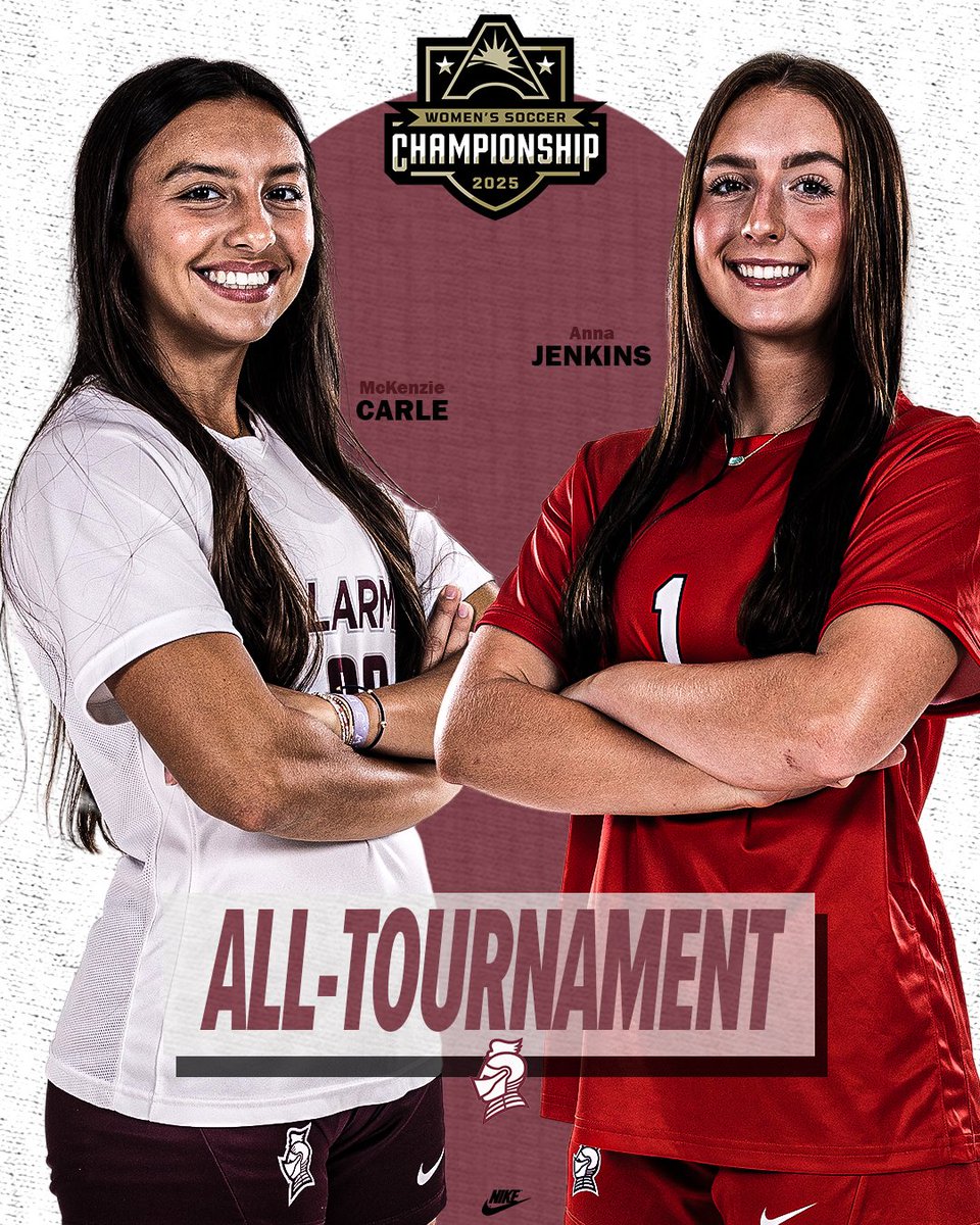 BUKnightsWSOC's tweet photo. Congrats to McKenzie (1 goal, 1 assist) and Anna (13 saves) on being recognized on the @ASUNSports All-Tournament Team.

👏👏 https://t.co/V4OT0Ikgf4