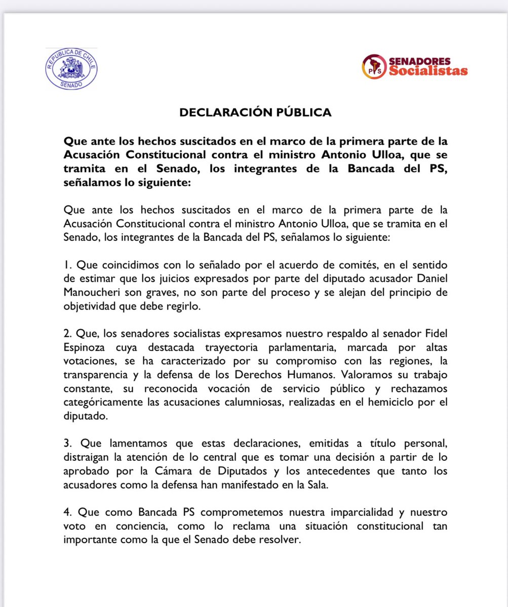 Como no acepto ni aceptaré jamás en mi vida, injurias y calumnias y porque ante el país he demostrado mi constante lucha contra la corrupción, anuncio formalmente querella contra el Sr <a href="/danimanouchehri/">Daniel Manouchehri</a> . Tendrá q demostrar en tribunales sus irresponsables palabras.