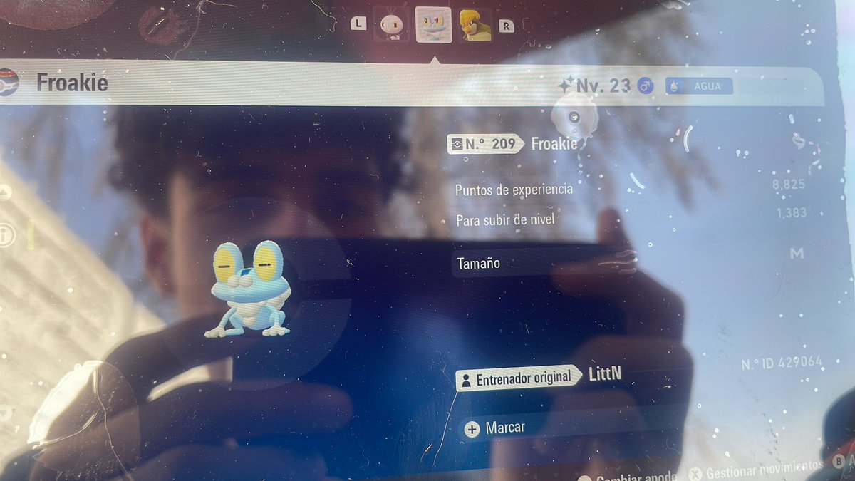 Mi puta jeta. después de 11 fases me salió el maldito froakie de mierda. Y fue en la prepa mientras hacía unos trabajos, que buen pedo