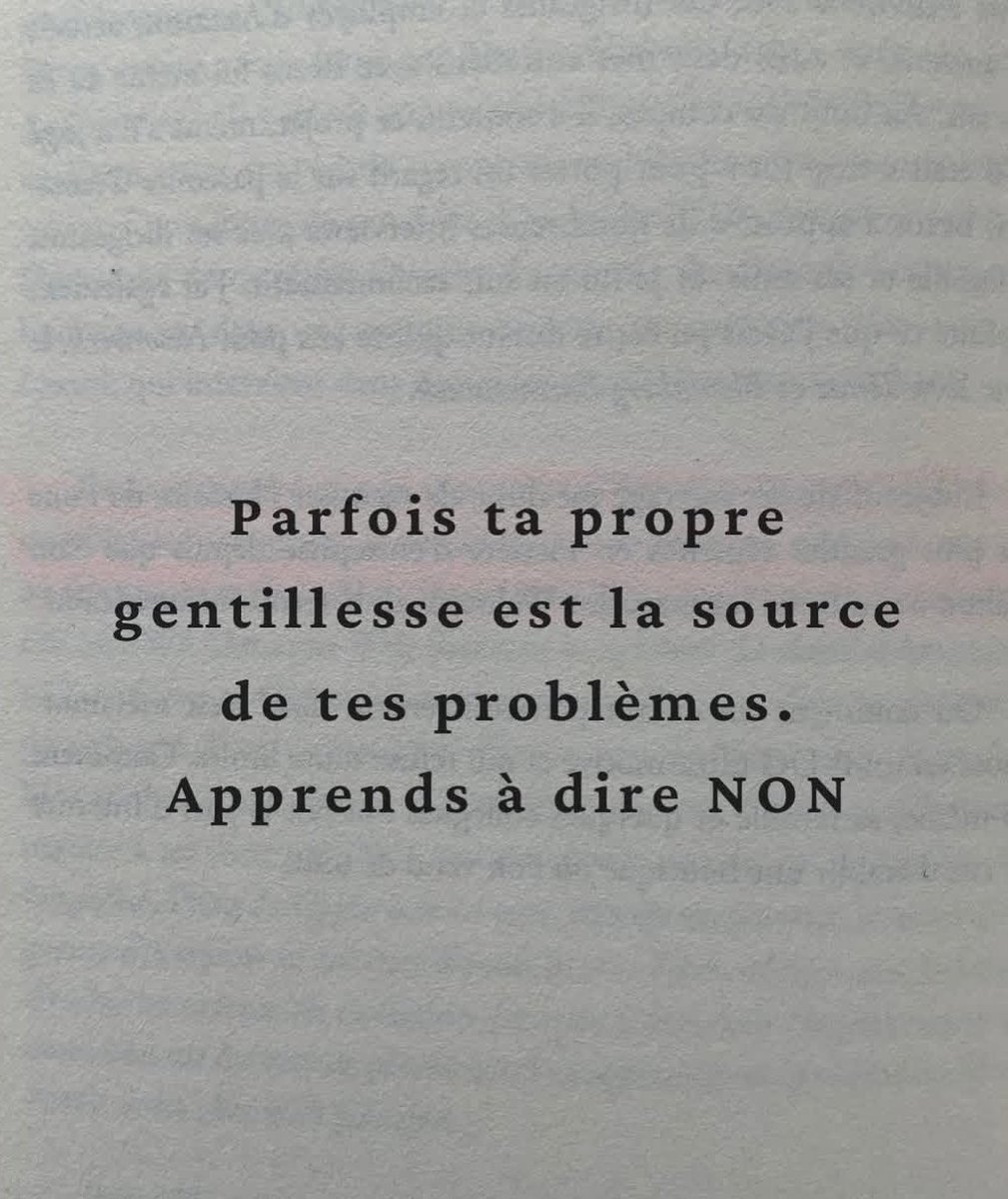 🥰🥰 Apprends à dire non , pour ta santé mentale