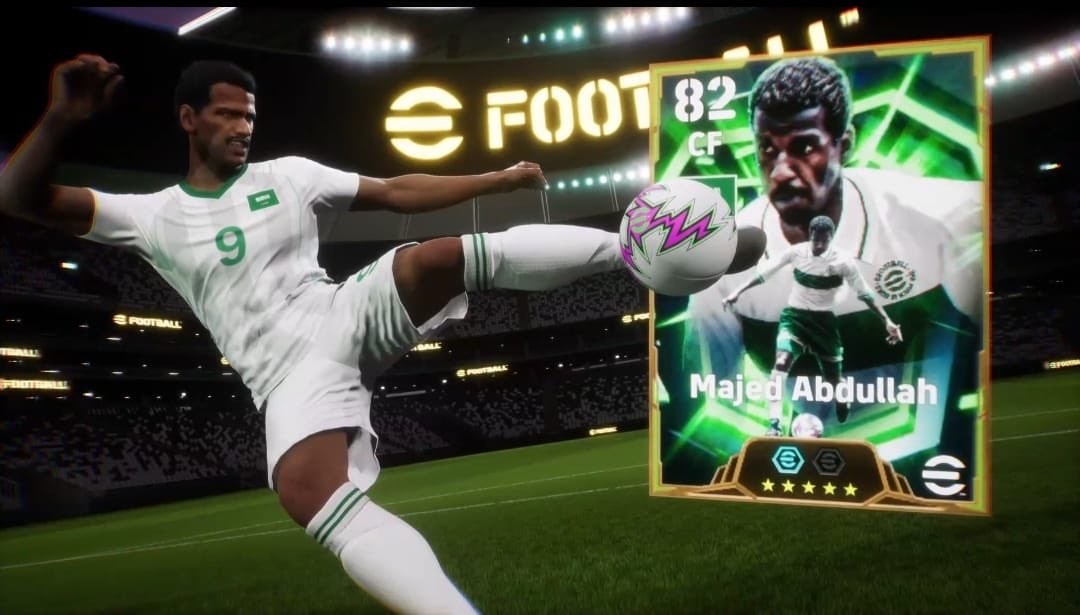 الأسطورة الآسيوية و السعودية و أسطورة النصر ماجد عبدالله يتواجد في لعبة ايفوتبول #eFootball (بيس سابقا) التابعة لشركة Konami العالمية كأول اسطورة سعودي يكون فيها و بعد أن رفض عدة عروض من شركات منافسة

​الشكر للعاشق العالمي خالد المنصور <a href="/KhaledKindHeart/">Khaled AlMansour</a> رئيس منظمة ستاليونز