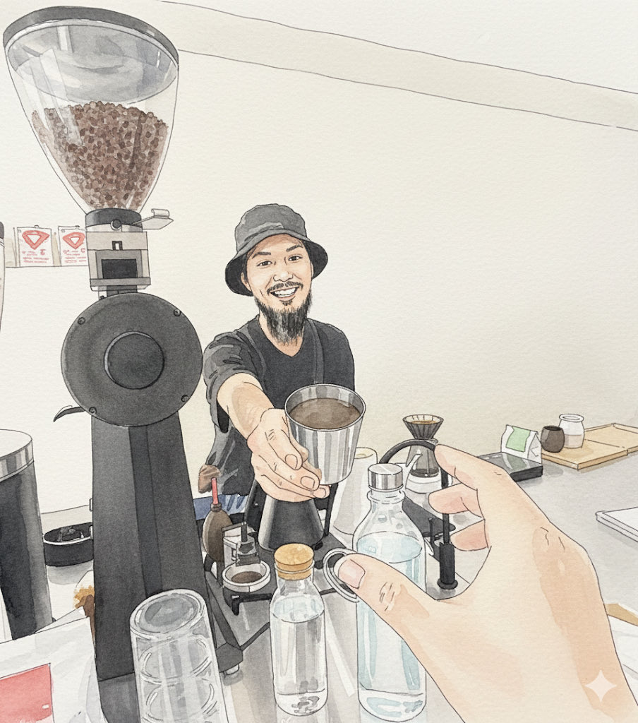 jimmygunawanapp's tweet image. #bsdoodles pov receiving fancy coffee in avp