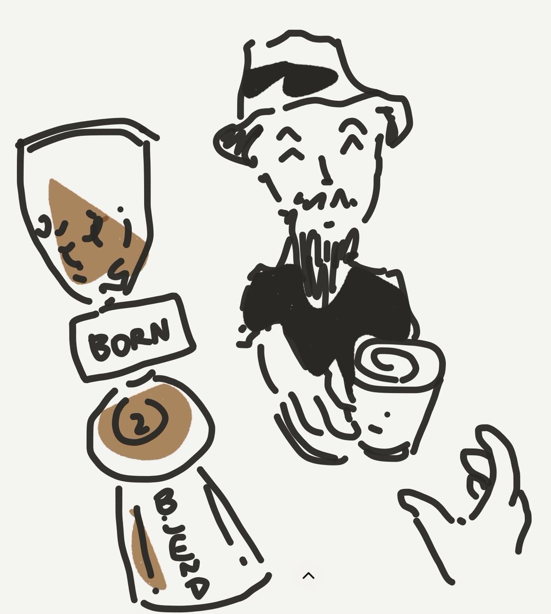 jimmygunawanapp's tweet image. #bsdoodles pov receiving fancy coffee in avp