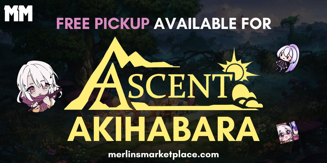 Akihabara Pickup is available for orders placed in the next 3 days!
- I will not be bringing any additional merch to the event besides what is preordered.
merlinsmarketplace.com/collections/mm…