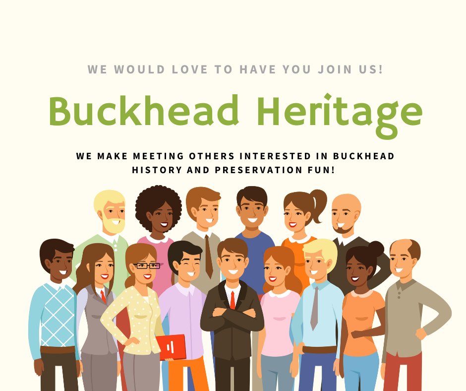 Have someone on your gift list who loves history &amp; Buckhead? If you're not a member already, we invite you to join us too! Members receive our newsletters &amp; advance notifications for our public &amp; members-only events. Individual memberships-$75 &amp; Family/Couple memberships-$125.