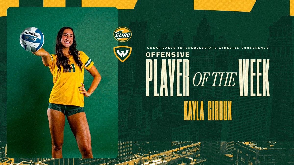 waynestwarriors's tweet image. #WarriorVB:  Giroux Garners Fourth GLIAC Offensive Player of the Week Honor of 2025

tinyurl.com/3p4rw27d

#REPthe313