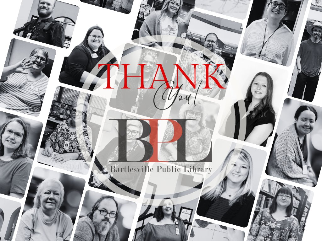 bvillelibrary's tweet image. As our Month of Gratitude comes to a close, we want to extend one more heartfelt thank-you to our entire community 💛
From all of us at Bartlesville Public Library — thank you for being part of our story.
#BPLGratitude #ThankYouBartlesville #LibrariesAreForEveryone