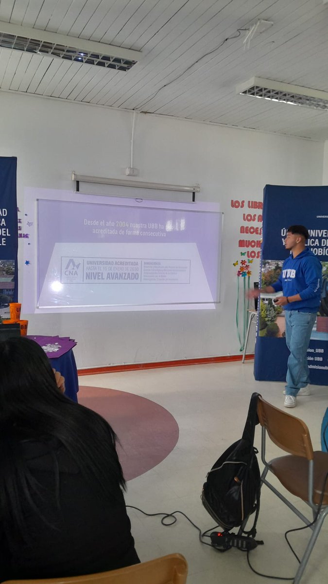 🚀Stand informativo y Charla UBB, dirigida a estudiantes de enseñanza media del Colegio Michaihue de la comuna de San Pedro de la Paz.🚀

#AcreditaciónAvanzada #AdmisiónUBB2026 #AdscritaAGratuidad  #UniversidadPública #universidadestatal