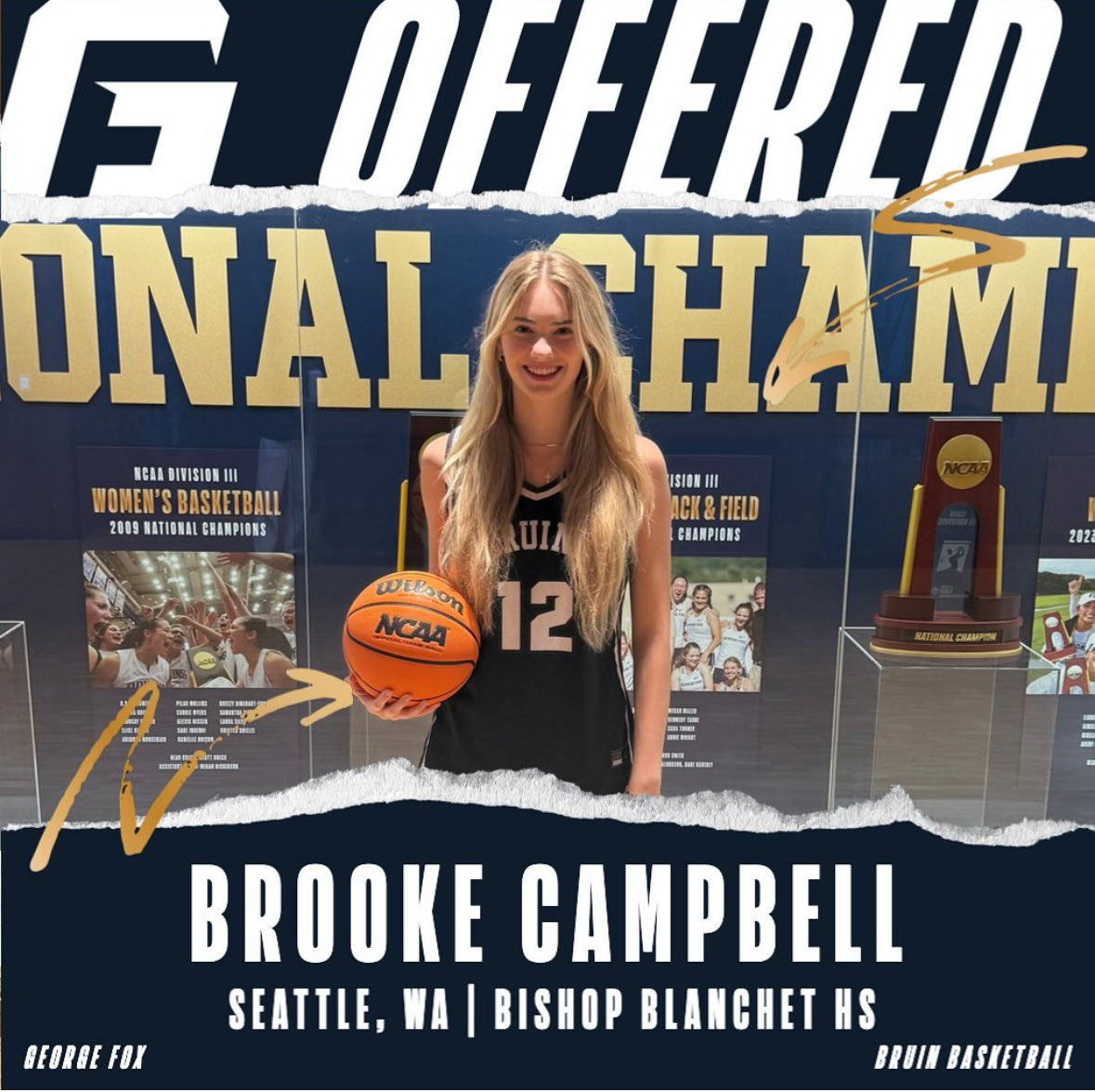 Feeling incredibly grateful and honored to have been given an official offer from George Fox University!  Go Bruins! <a href="/GeorgeFoxWBB/">George Fox Women’s Basketball</a>