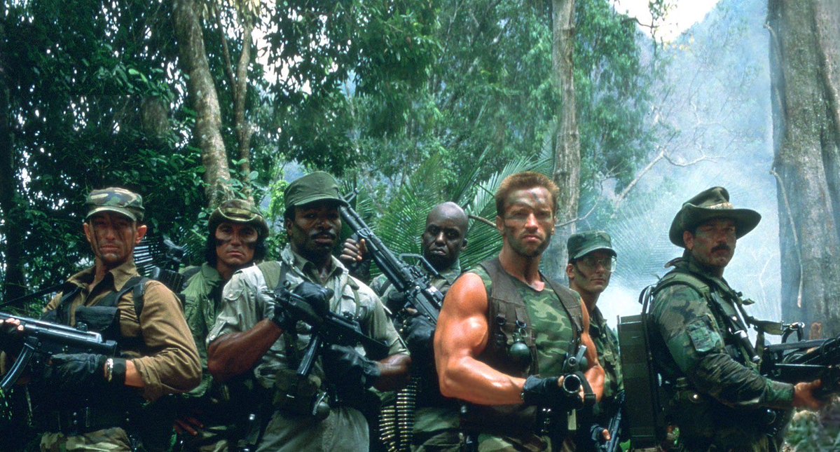 So now I’m seeing people trying to tear down the original Predator, calling it a dumb, macho action movie.
Actually, Dutch’s squad is presented as macho in the beginning to make the audience feel like this team can handle anything. However, when the Predator starts killing them