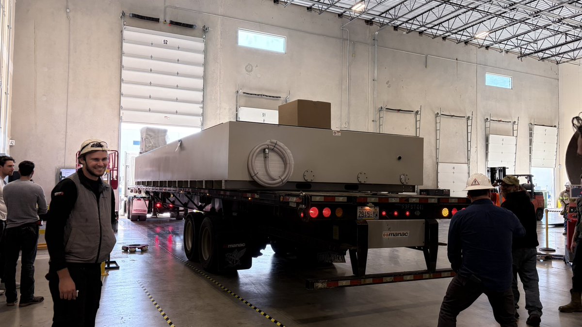 Got shipment of a very large water jet today!  

This thing can cut through very large plates at high precision….fast!!