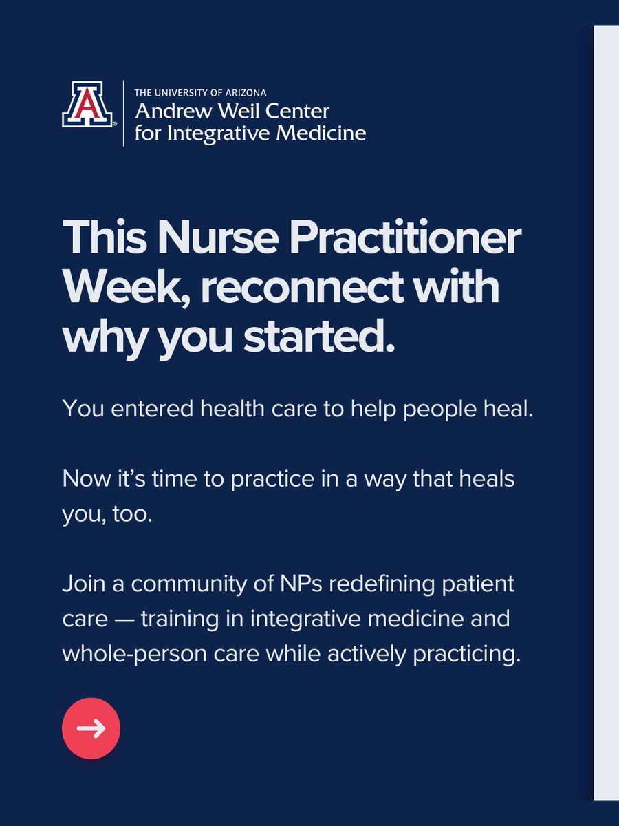 AzCIM's tweet image. This #NursePractitionerWeek, we honor the NPs redefining what healing looks like - integrating body, mind, and spirit in every plan of care.