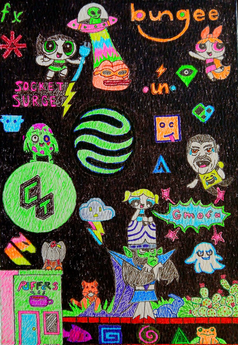 In tribute to <a href="/SOCKETProtocol/">SOCKET (mainnet arc)</a> coming to mainnet i have drawn/painted this mural that i call SOCKETVERSE! 

Its Coming!

Also there is a townhall tomorrow with <a href="/fireplacegg/">fireplace</a> that you don't want to miss in the discord! 16 Hrs! <a href="/archie0x/">archie</a> <a href="/vaibhavchellani/">Vaibhav⚡️</a> <a href="/dimsomedim/">dimsome.eth</a> <a href="/BungeeExchange/">Bungee</a>