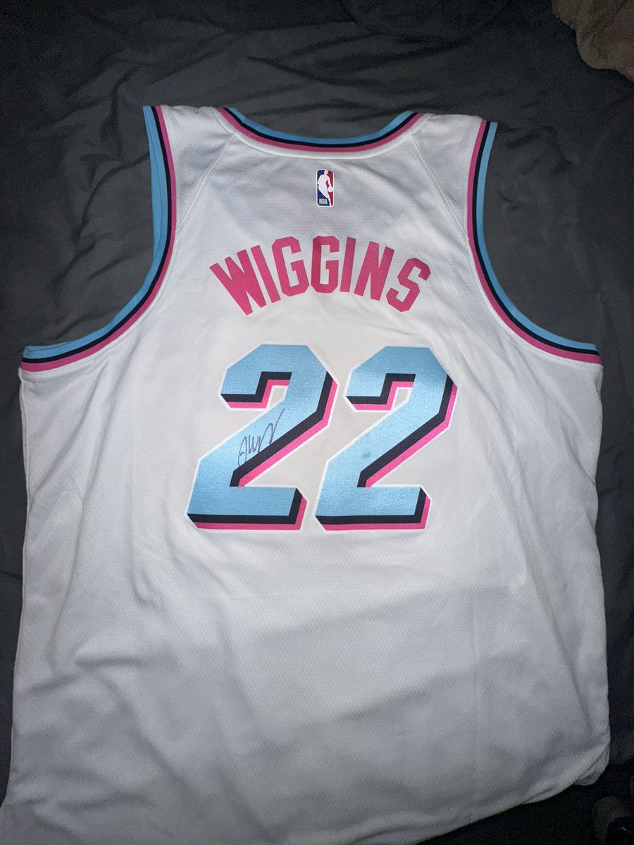 basedcainee's tweet image. Thanks for the signed Wiggins Jersey! @MiamiHEAT 🔥🫡
