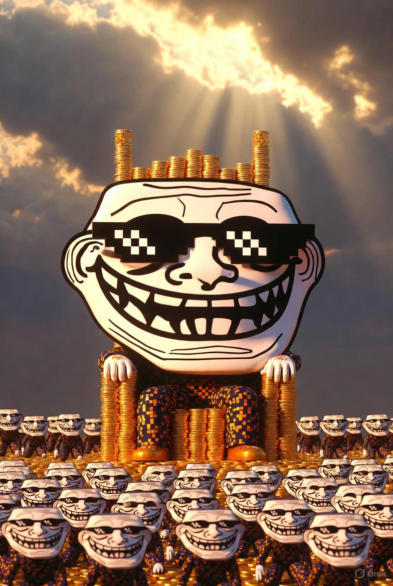 The true King of all Memecoins 🫡 
$TROLL / ETH