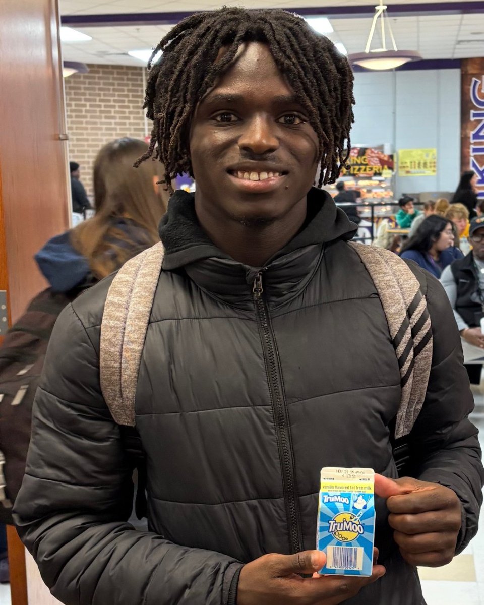 Chris Dean, an <a href="/EmeraldGwd50/">Emerald High School</a> football star, scored 5 touchdowns in Friday night’s playoff win! 🏈 💥 Now he’s celebrating with our new PET vanilla milk. 🥛 👏 Great job, Chris, and congratulations to the Vikings! 💚 You all make Emerald proud! 💫 💪 

@gwd50schools #weareD50