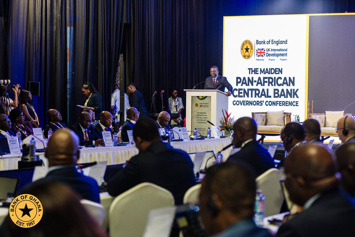 DrJPAsiama's tweet image. Earlier today, we launched the inaugural Pan-African Central Bank Governor’s Conference in Accra. 
Organized by The Bank of Ghana and The Bank of England, this conference offers valuable insights and opportunities for central bank governors to learn from the diverse experiences…